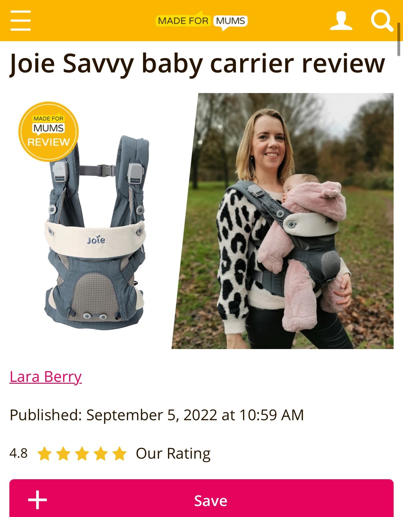brand new baby carrier