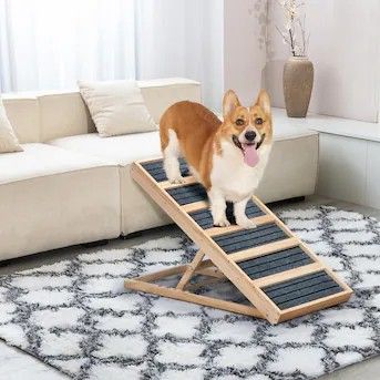 Dog Ramp, 39″ Foldable Dog Ramp With Adjustable Height & Removable Carpet, NEW