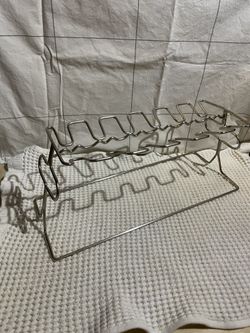 Stainless Steel Chicken Leg & Drumstick  Grill Rack – Perfect for BBQ/Smoker