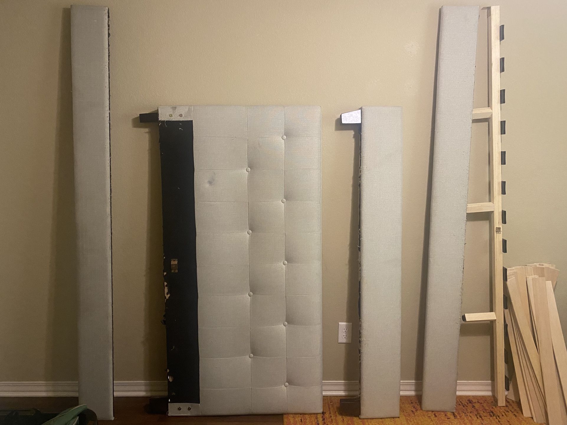 Queen headboard and bed frame. Hardware included