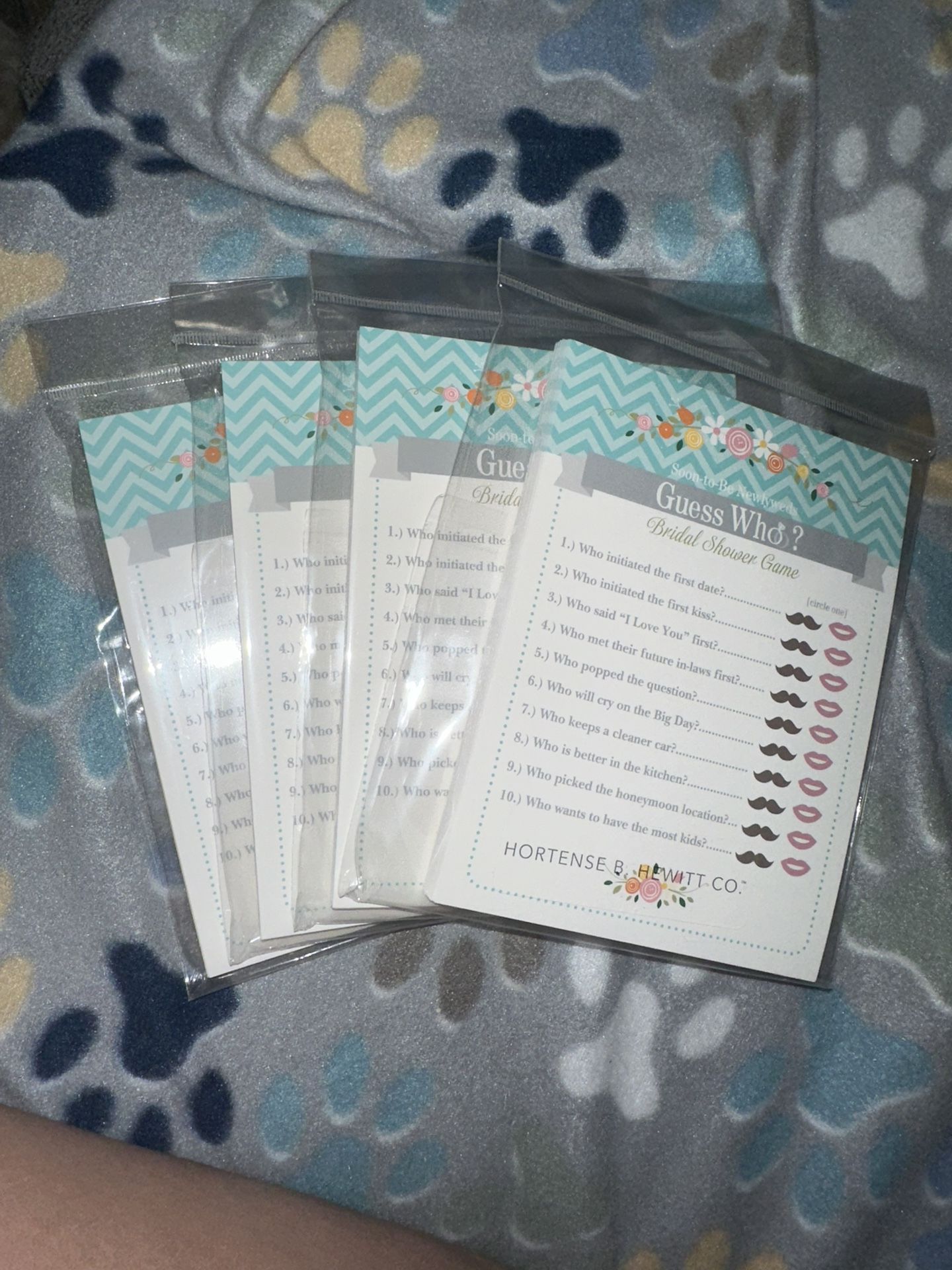 Bridal Shower Guess Who Game