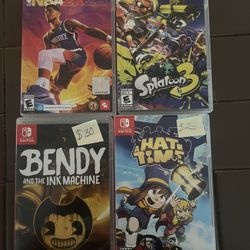 NINTENDO SWITCH GAMES $110 for  All