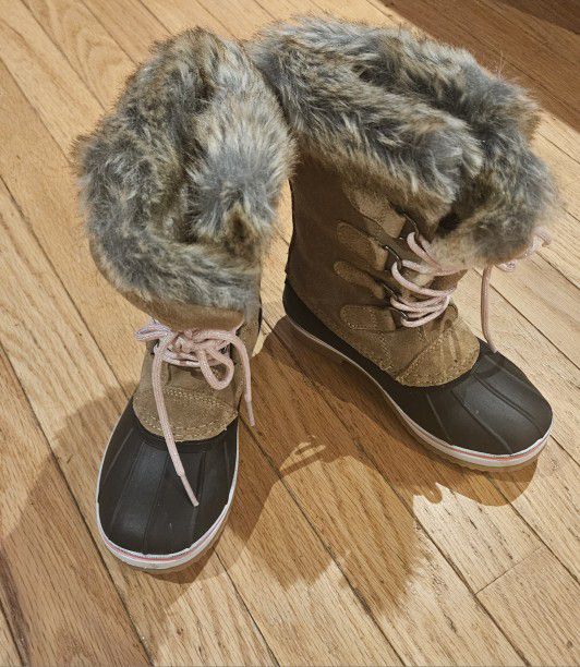 Suede Thinsulate Girls Winter Boots 
