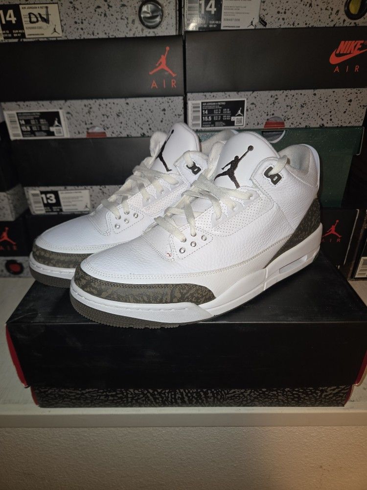 Nike Air Jordan 3 Dark Mocha Sz 13