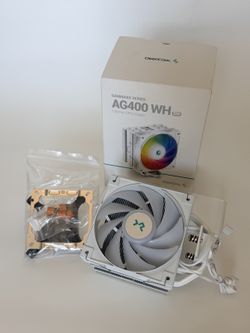 DeepCool AG400 WH ARGB - 120mm CPU Cooler, White
