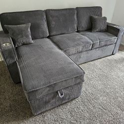 Sofa Bed  Dark Gray 