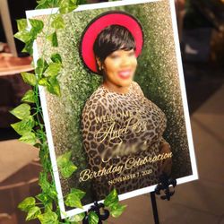 Custom welcome sign And Backdrops