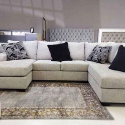 Megginson Storm Sectional Oversized Ashley Couch Brand New 