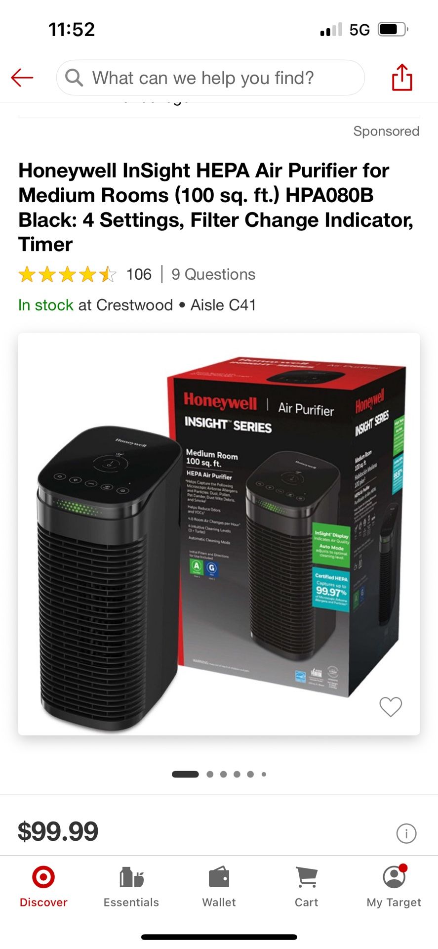 Brand New In Box Honeywell Air Purifier 