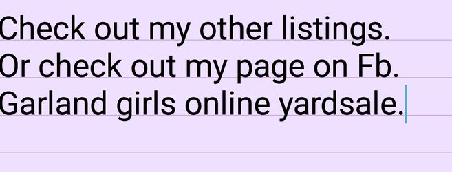 Check out my listing