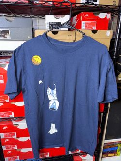 Jordan navy blue tee with graphic size large men’s used  #basketball #jordan