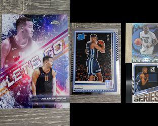 3 Cedric Coward Rookies + Jalen Brunson Let's Go SSP Case Hit (Read Description)