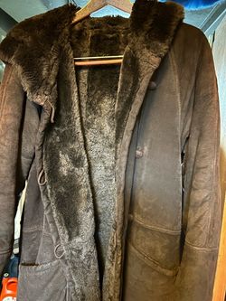 women's winter coat-suede