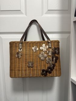 Wicker Basket Tote