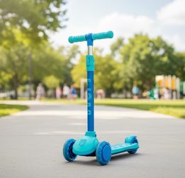 Jetson Gem Learn & Grow Kick 3-Wheel Kick Scooter - Blue/Green: Adjustable Handlebar, LED Lights Retails $34.99