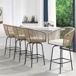 BAR STOOLS COUNTER HEIGHT INDOOR/OUTDOOR SET OF 4 BRAND NEW JUST BUILT!!!