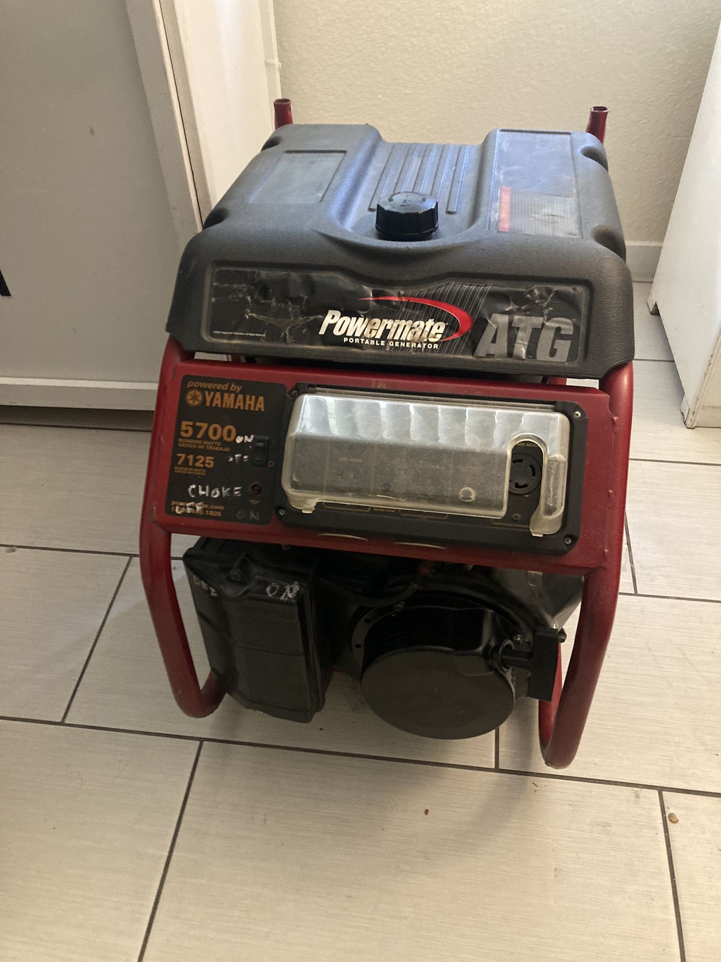 Powermate Portable Generator 5700 Watts 