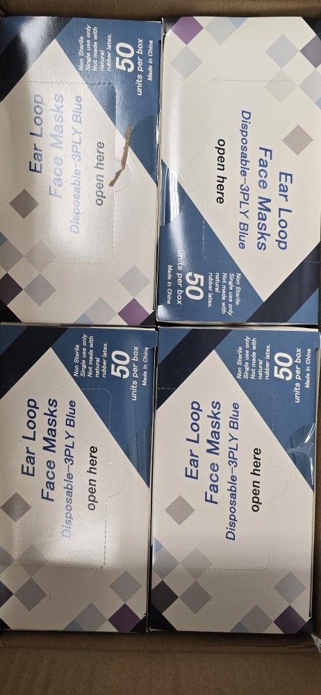 $1 EACH FACE MASKS 50 Masks Per Pack