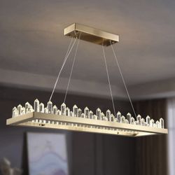 Modern Gold Crystal Chandelier 