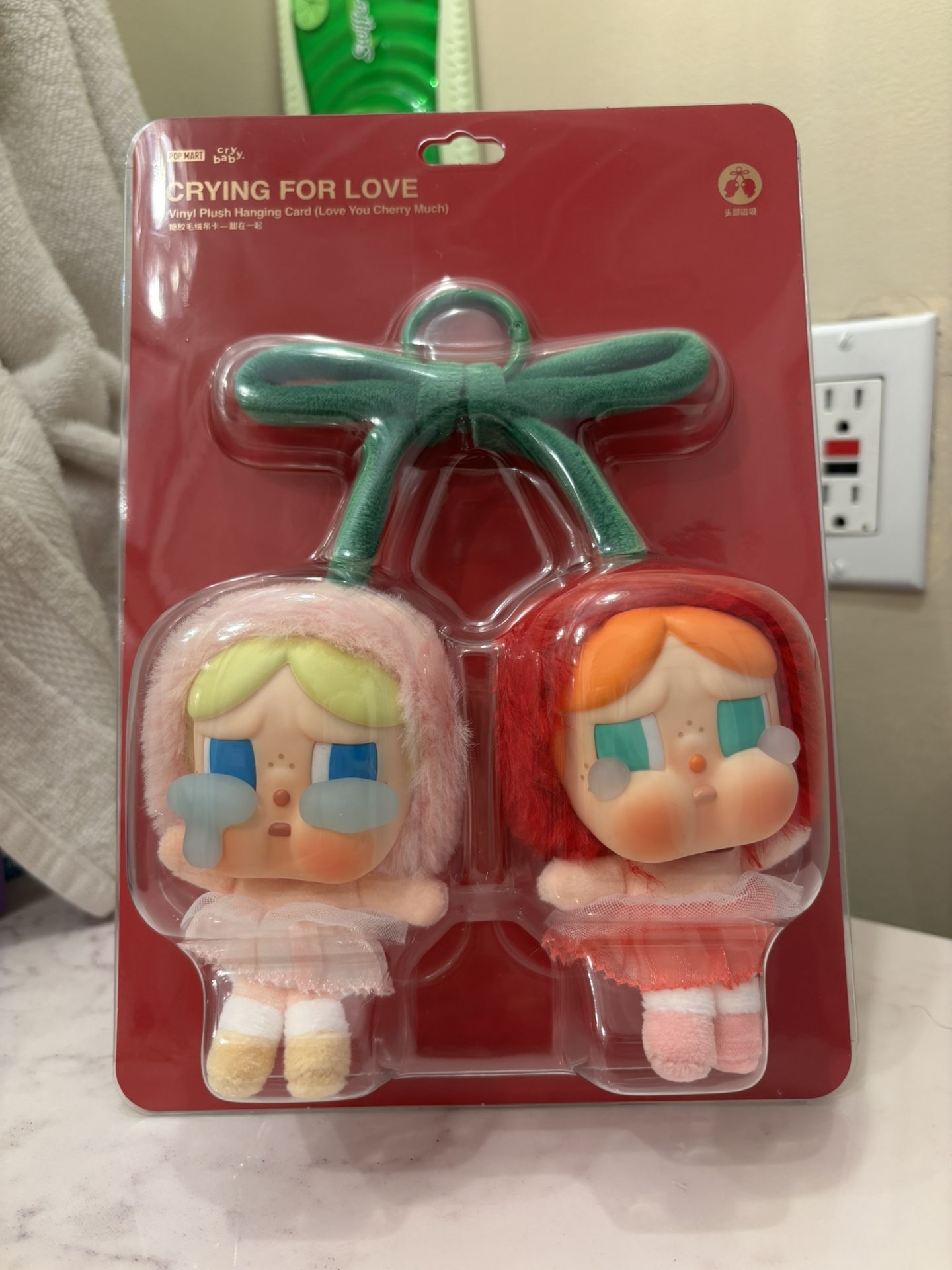 Crybaby - Crying For Love (Plush Hanging Card) Cherries