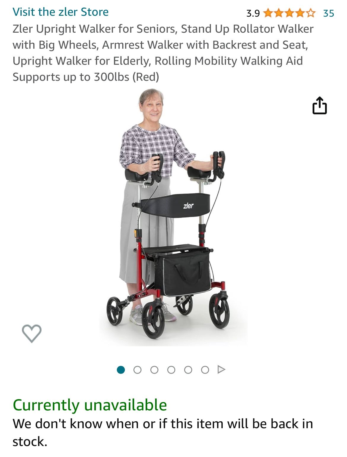 Deluxe Upright Walker New In Box