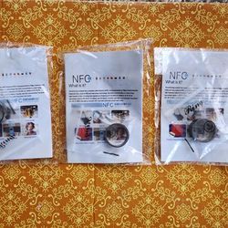 3 COI Titanium Black Silver NFC Smart Rings