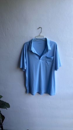 Men’s Sky Blue Golf Polo Shirt Size XL Short Sleeve Casual Athletic Like New