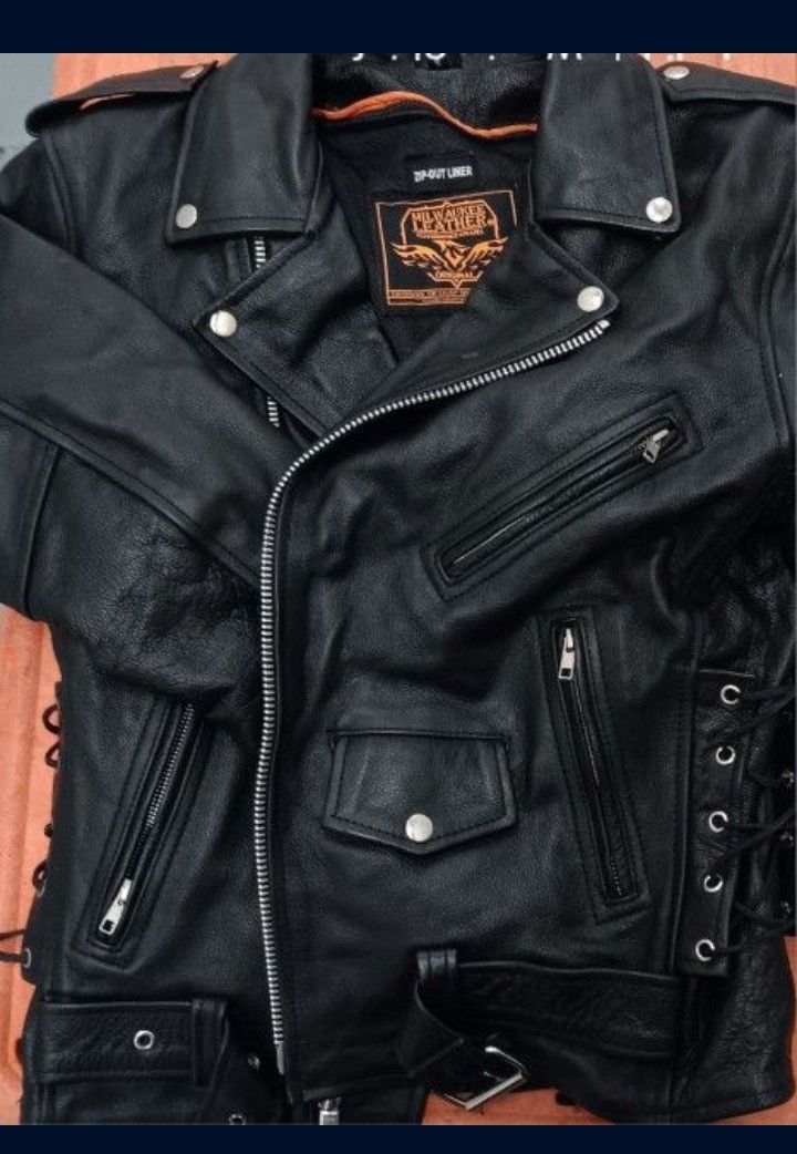 Milwaukee Ladies The Flaunt Leather Biker Jacket
