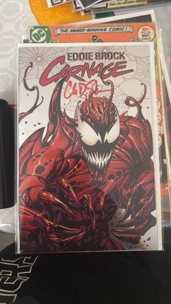 Carnage Eddie Brock Signed Comic
