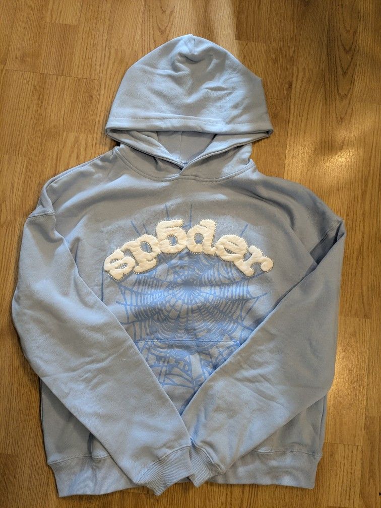  Sky Blue Spider Hoodie 