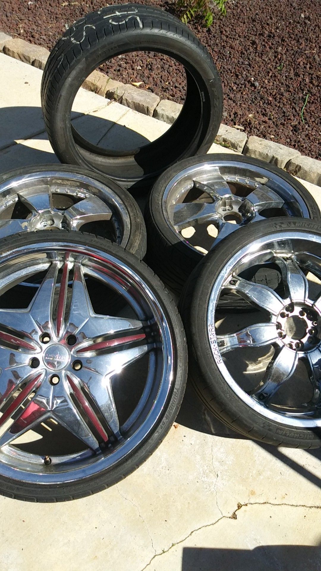 22 inch rims for a hundred fifty and tires they put on the highway