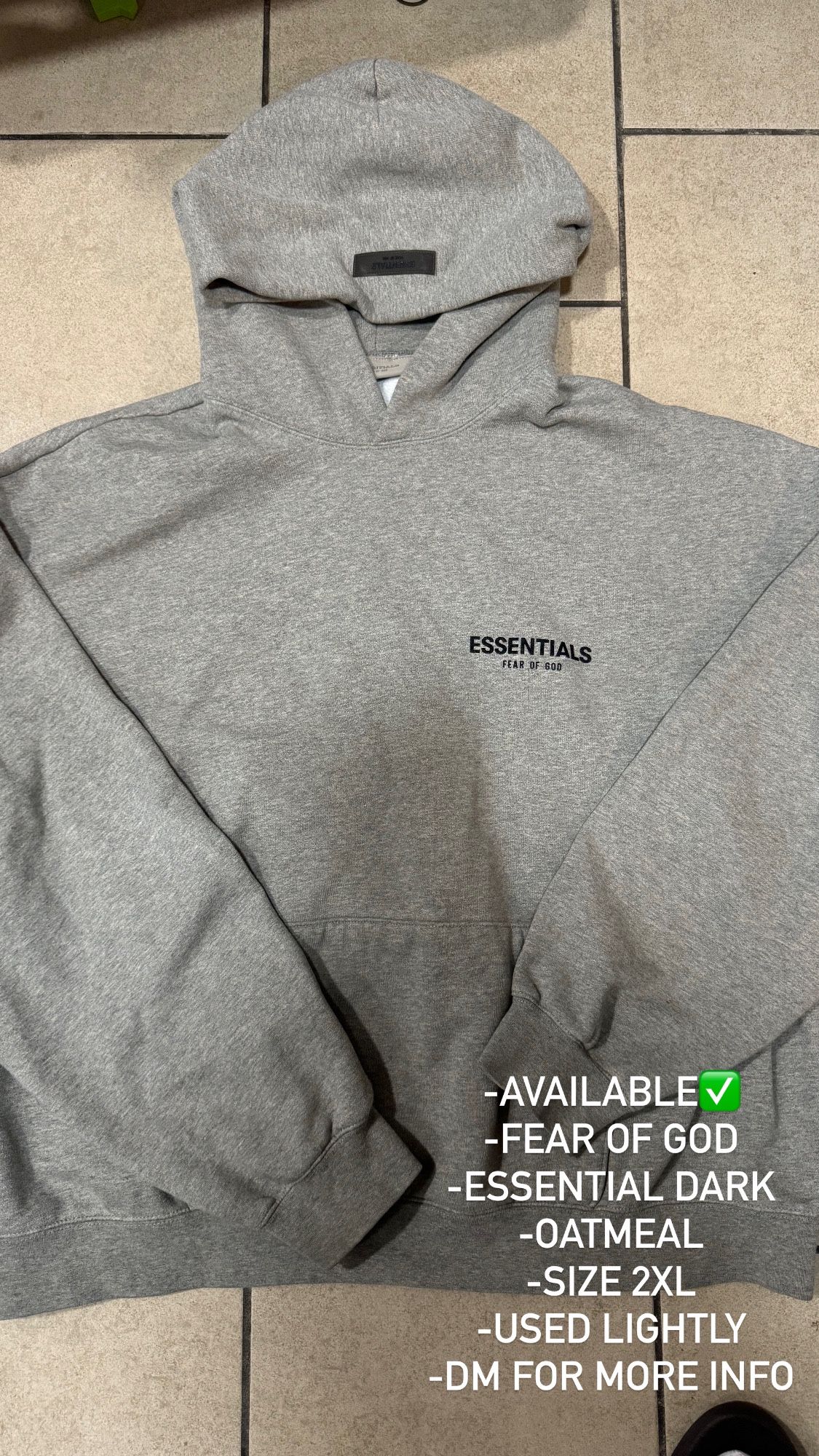 Essential Hoodie Size 2XL