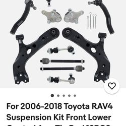 2006 _2018 Toyota RAV4  Suspension Kit Front Lower Control Arm,Tie Rod 12 Pcs