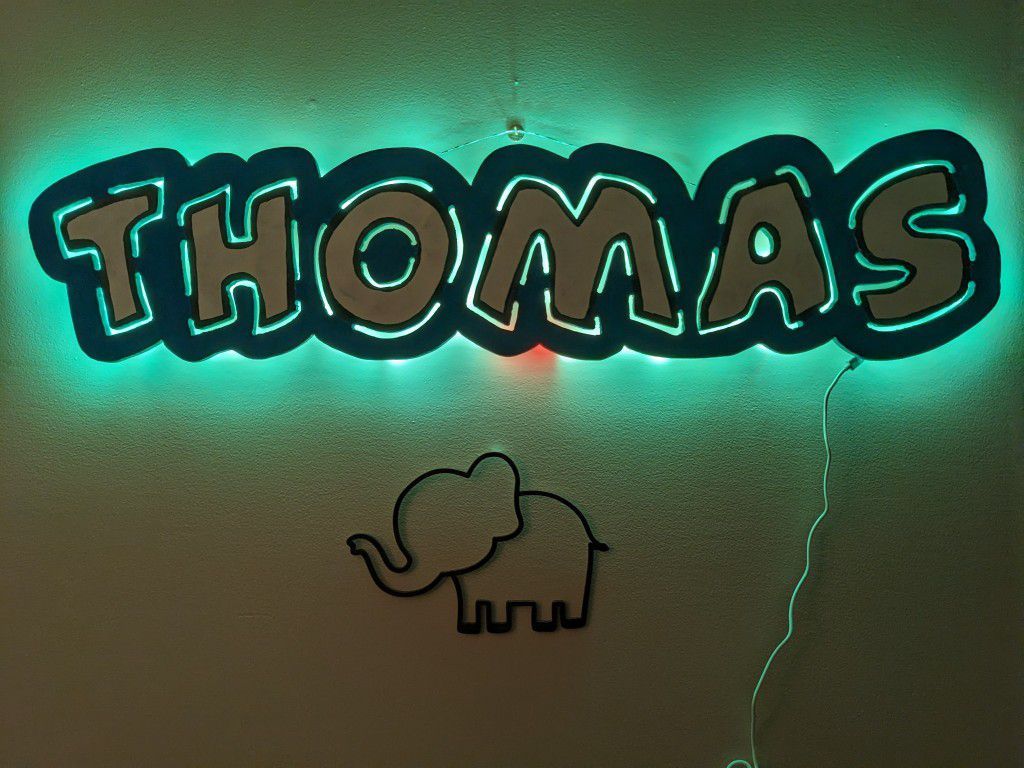 Handmade Sign With LED's