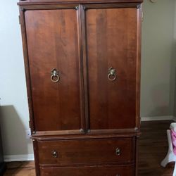 Antique Solid Wood Armoire
