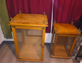 antique general store showcase display cabinets