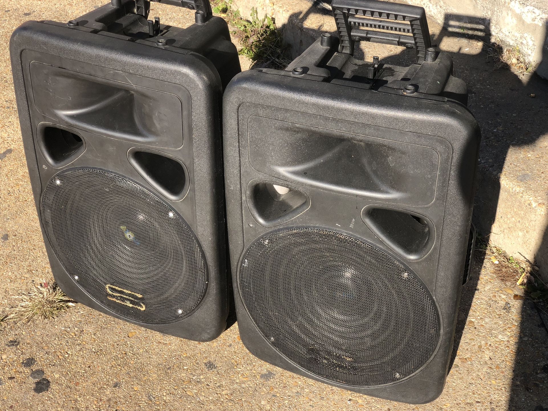 15 Inch Dj Speakers (Pair) Starter Dj. $80 Each