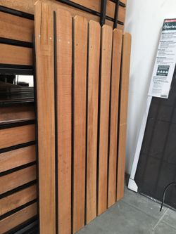 Wooden steel gate 6' h x 4' w