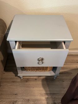 Gray nightstand
