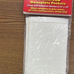10 Nameplate Pockets 