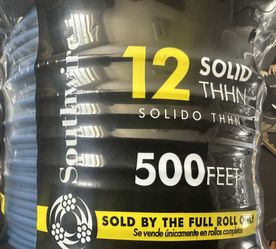 Southwire 12ga Thhn Copper Wire Blue 500ft