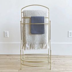 Hollywood regency Blanket / Towel Rack 