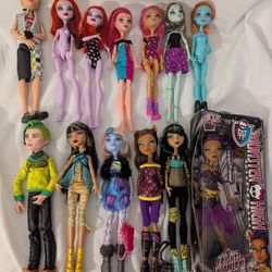 Lot Of Monster High, Bratz & Ever After High Dolls And Accessories 