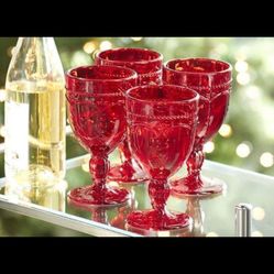 Copas Color Vino Princess House 4 Copas 