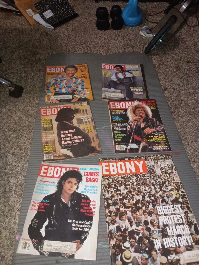 Ebony Magazines LOT 1963, 1985,1987