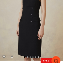 Elegant Karen Millen black midi dress in excellent condition.