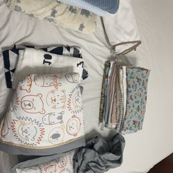 Baby Boy Bundle Bending, Blankets, Receiving Blankets  New Towels 