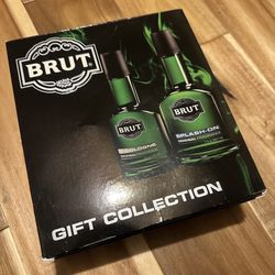 Unused - BRUT BY BRUT 5.0 OZ + 7.0 OZ COLOGNE / SPLASH-ON SET FOR MEN