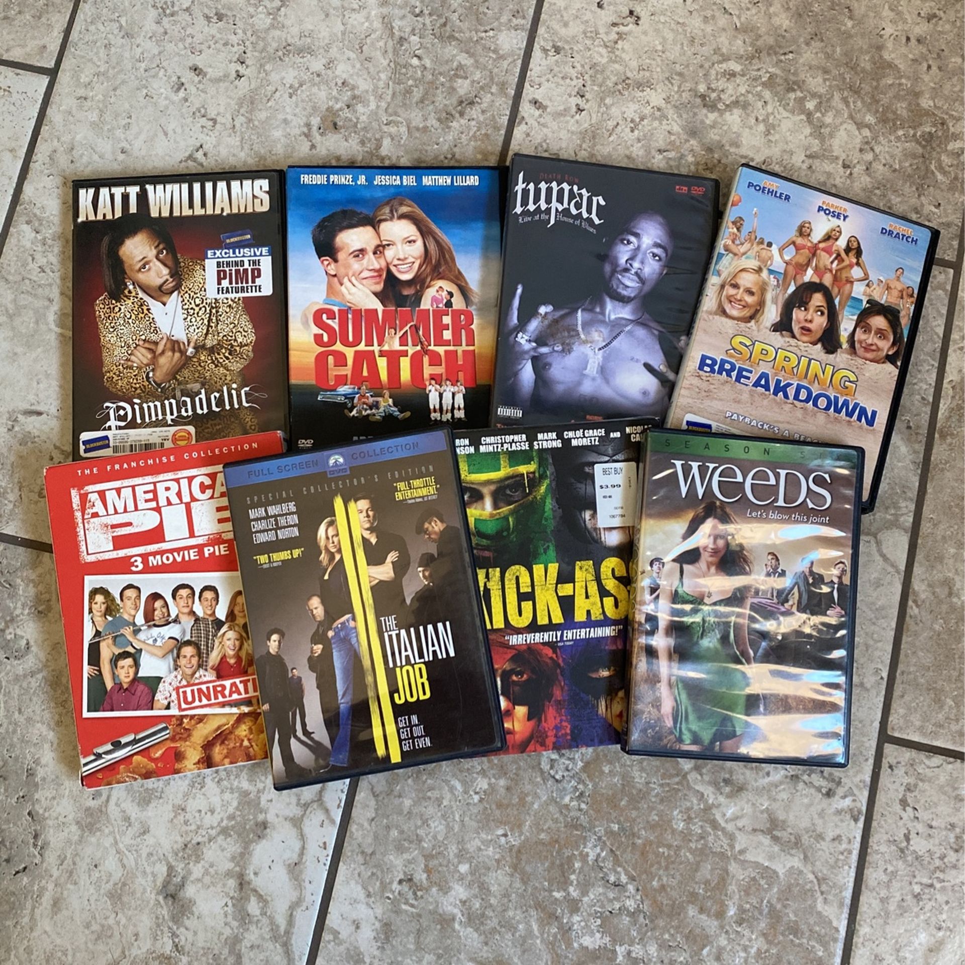 8 DVD Movies 
