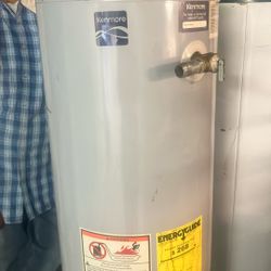 Gray Gas Water Heater 